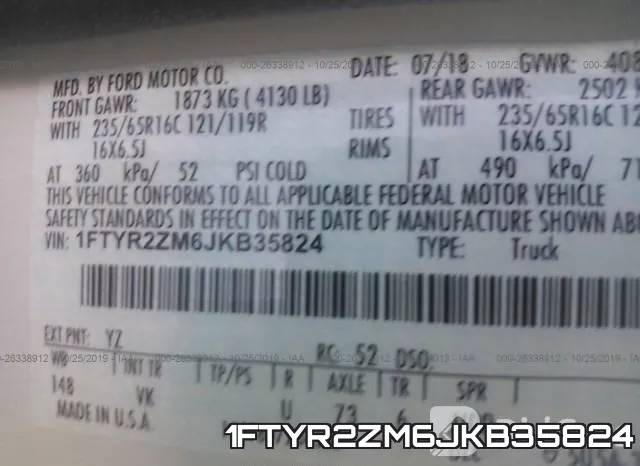 1FTYR2ZM6JKB35824 фото 10