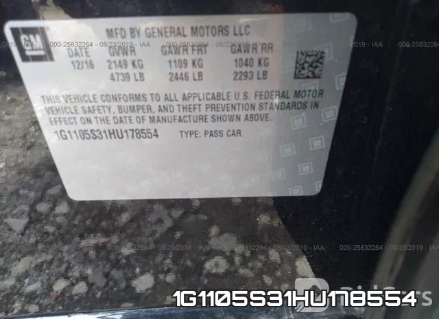 1G1105S31HU178554 фото 10