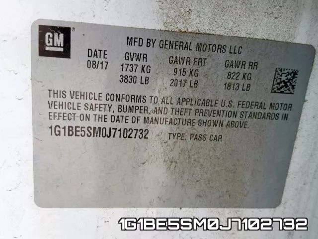 1G1BE5SM0J7102732 фото 2