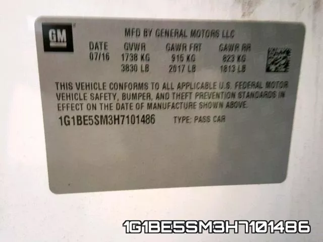 1G1BE5SM3H7101486 фото 2