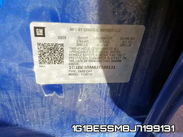 1G1BE5SM8J7199131 фото 2