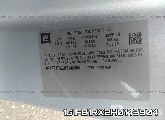 1G1FB1RX2H0143904 фото 10