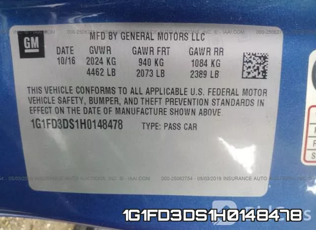 1G1FD3DS1H0148478 фото 10