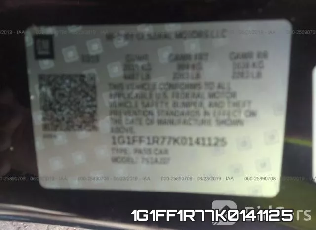 1G1FF1R77K0141125 фото 10