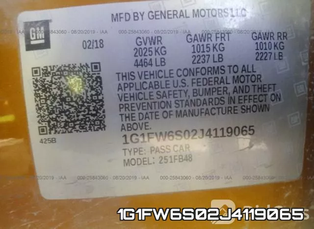 1G1FW6S02J4119065 фото 10