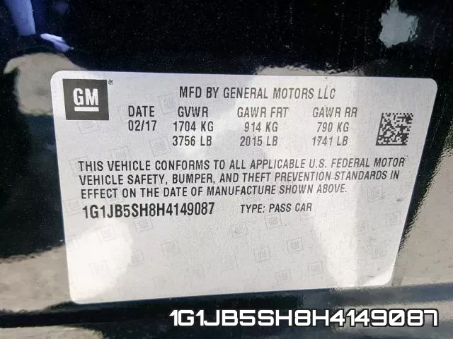 1G1JB5SH8H4149087 фото 2