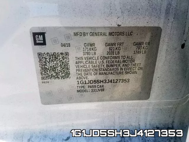 1G1JD5SH3J4127353 фото 2