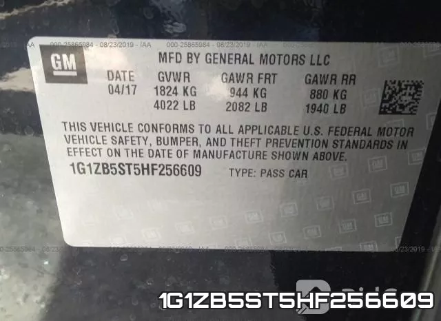 1G1ZB5ST5HF256609 фото 10