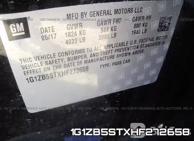 1G1ZB5STXHF272658 фото 10