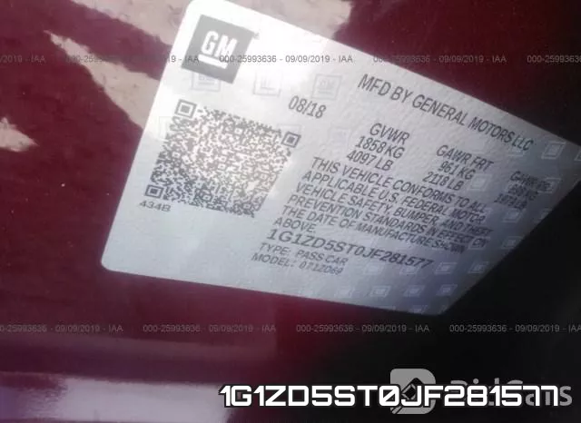 1G1ZD5ST0JF281577 фото 10
