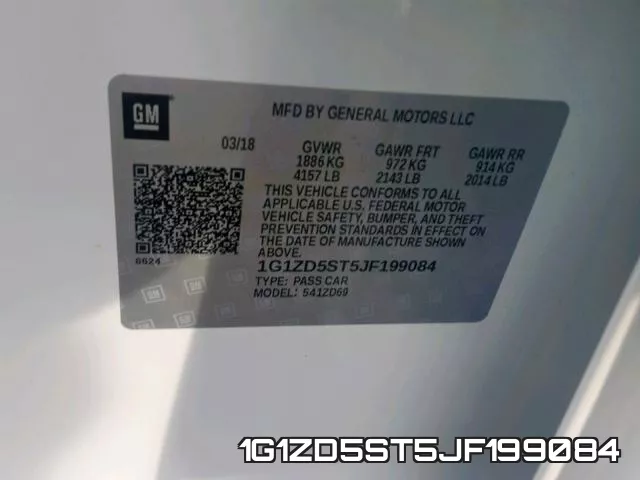 1G1ZD5ST5JF199084 фото 2