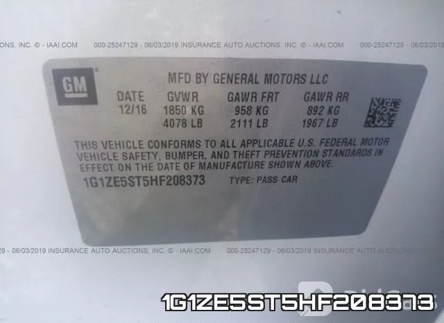 1G1ZE5ST5HF208373 фото 10