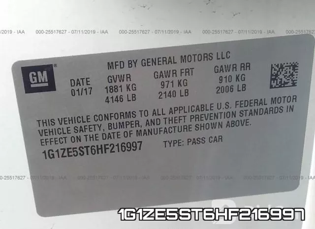 1G1ZE5ST6HF216997 фото 10