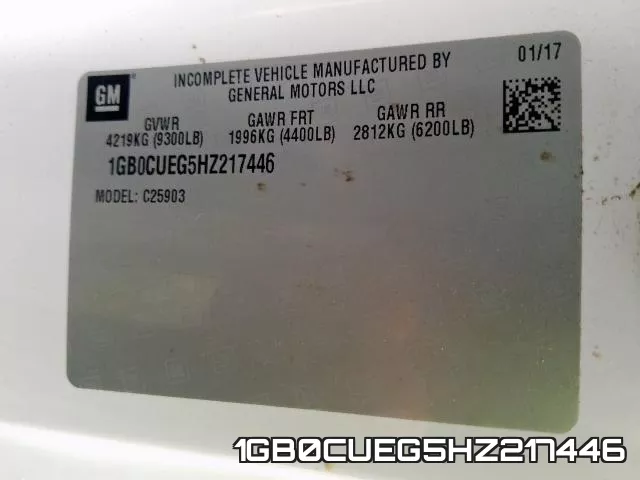 1GB0CUEG5HZ217446 фото 2