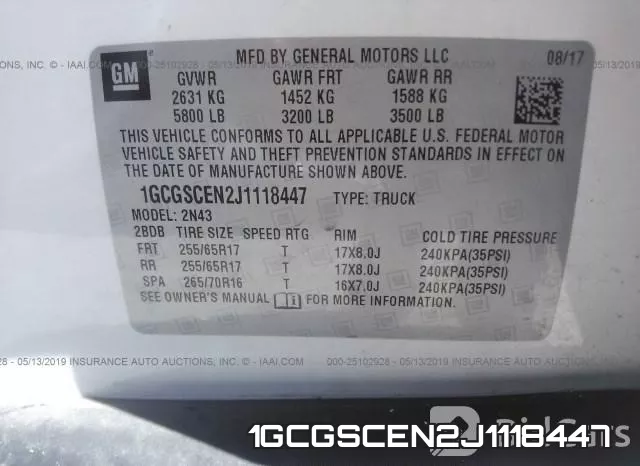 1GCGSCEN2J1118447 фото 10