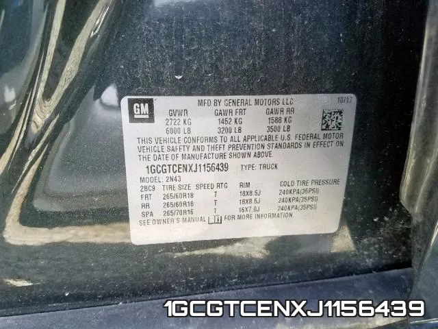1GCGTCENXJ1156439 фото 2