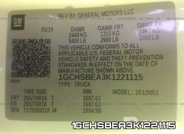 1GCHSBEA3K1221115 фото 10