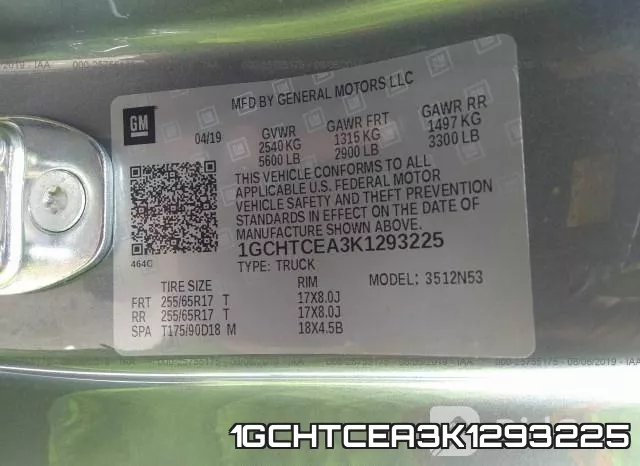 1GCHTCEA3K1293225 фото 10