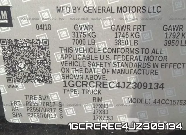 1GCRCREC4JZ309134 фото 10
