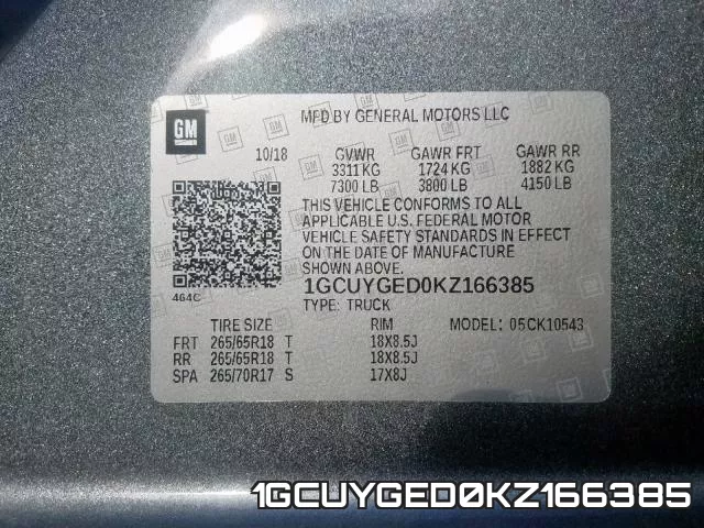 1GCUYGED0KZ166385 фото 2