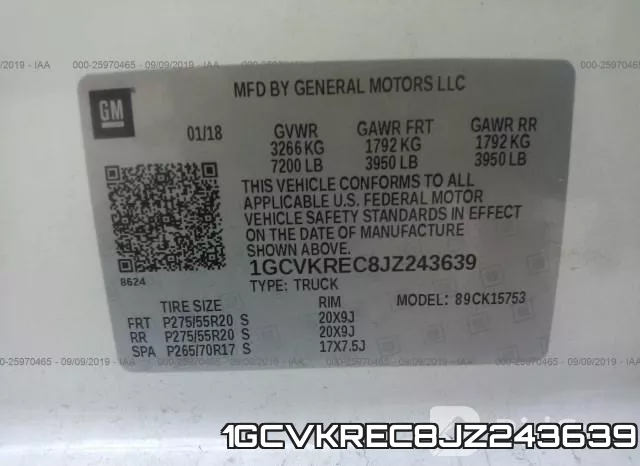 1GCVKREC8JZ243639 фото 9