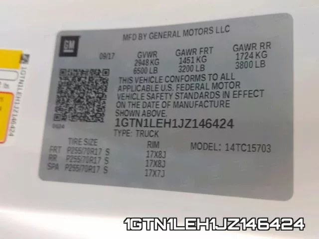1GTN1LEH1JZ146424 фото 2