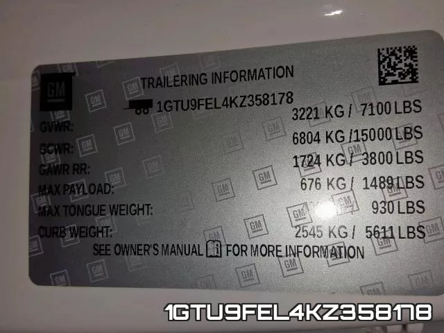 1GTU9FEL4KZ358178 фото 2