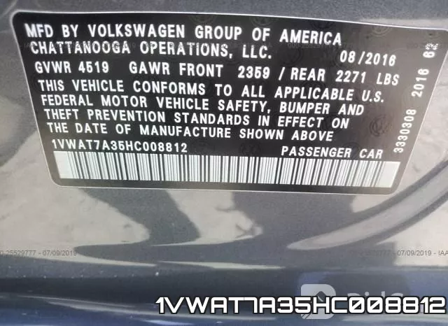 1VWAT7A35HC008812 фото 10