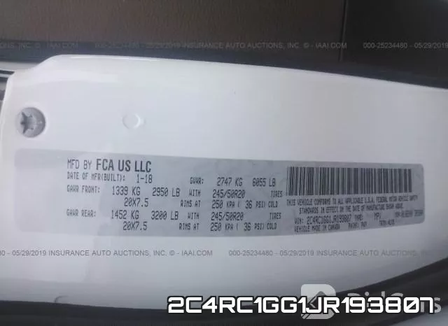 2C4RC1GG1JR193807 фото 10