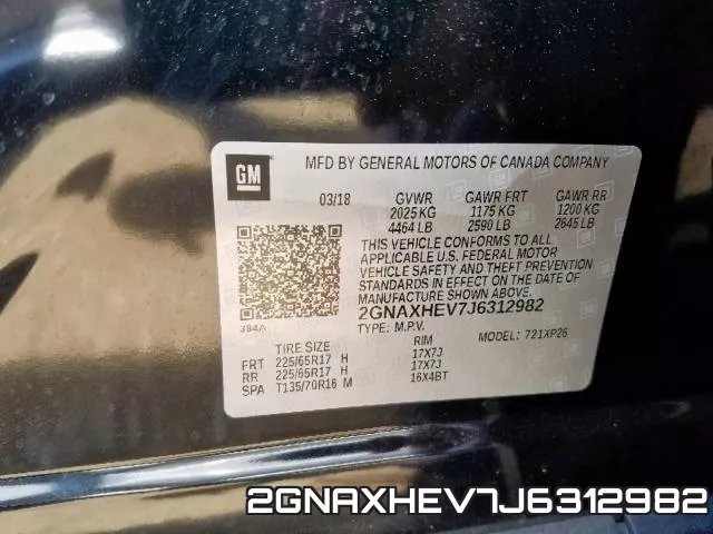 2GNAXHEV7J6312982 фото 2