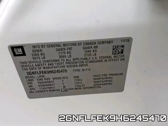 2GNFLFEK9H6245470 фото 2