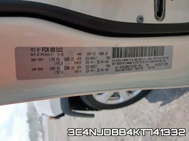 3C4NJDBB4KT741332 фото 2