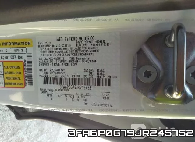 3FA6P0G79JR245752 фото 10