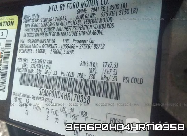 3FA6P0HD4HR170358 фото 10