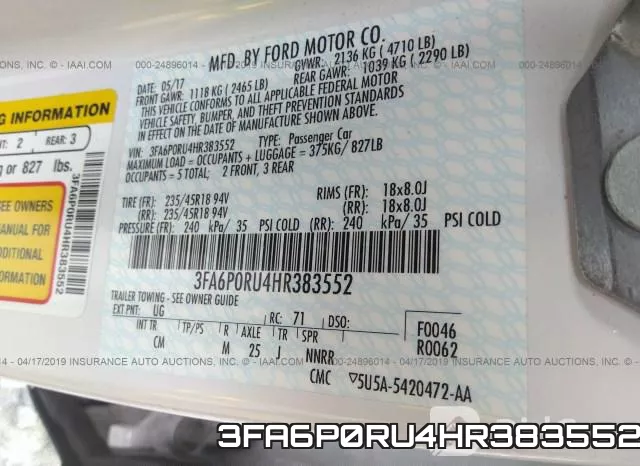 3FA6P0RU4HR383552 фото 10