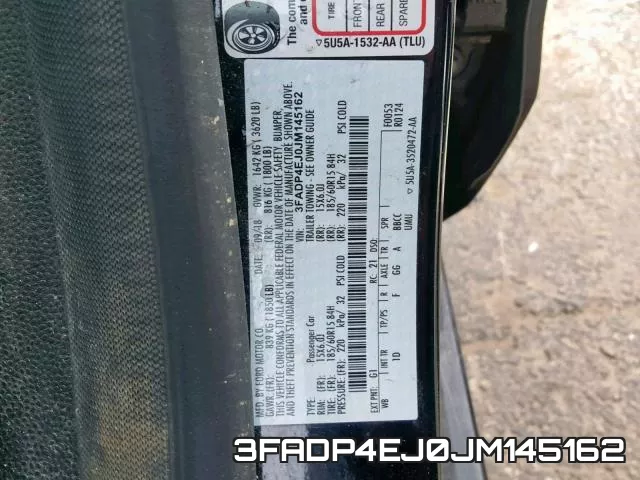 3FADP4EJ0JM145162 фото 2