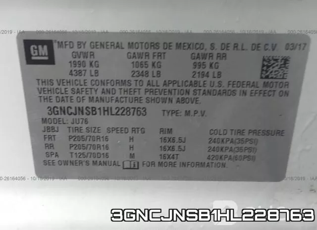 3GNCJNSB1HL228763 фото 10