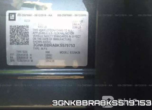 3GNKBBRA8KS579753 фото 10