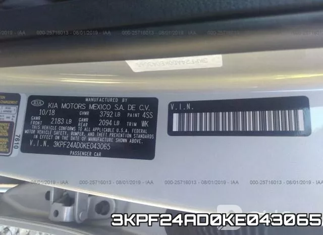 3KPF24AD0KE043065 фото 10