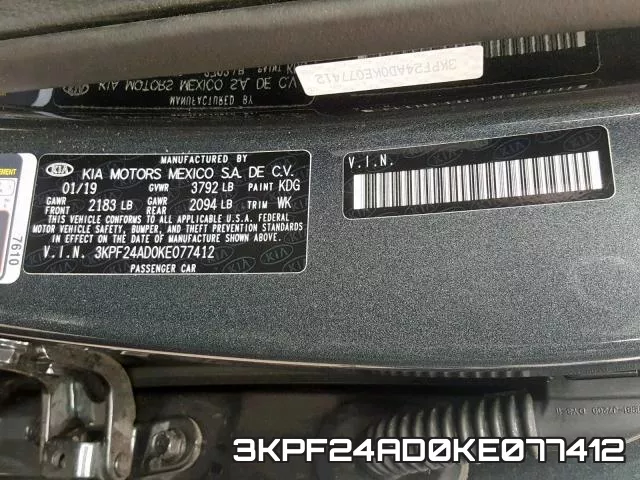 3KPF24AD0KE077412 фото 2