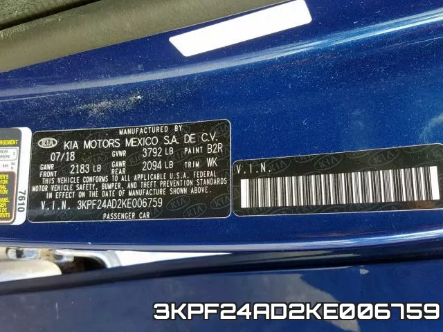 3KPF24AD2KE006759 фото 2