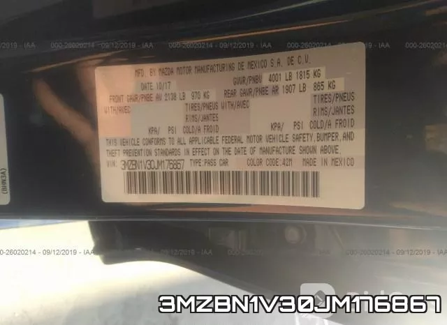 3MZBN1V30JM176867 фото 10