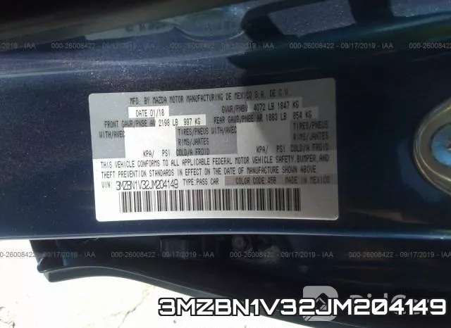 3MZBN1V32JM204149 фото 10