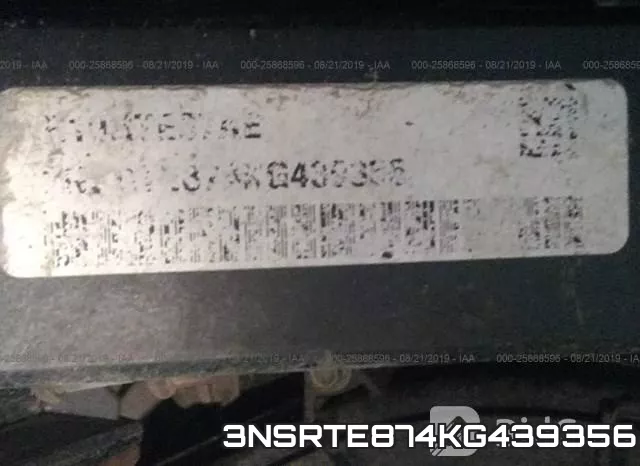 3NSRTE874KG439356 фото 2