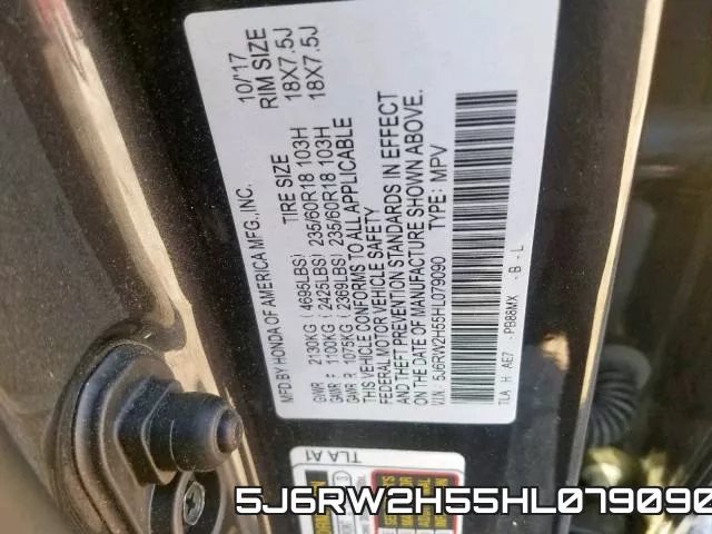 5J6RW2H55HL079090 фото 2