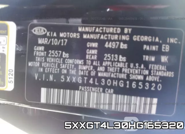 5XXGT4L30HG165320 фото 10