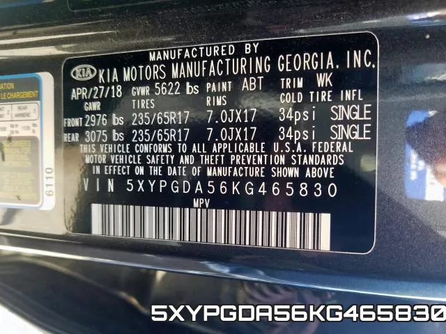 5XYPGDA56KG465830 фото 2