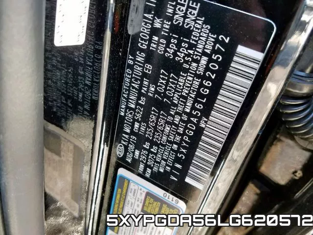 5XYPGDA56LG620572 фото 2