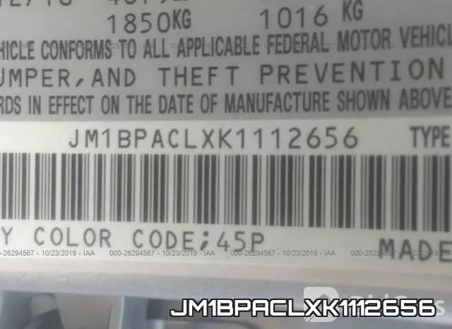 JM1BPACLXK1112656 фото 10