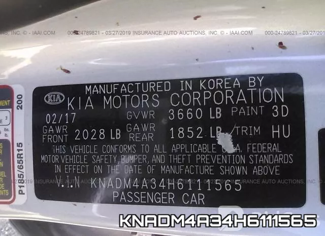 KNADM4A34H6111565 фото 10